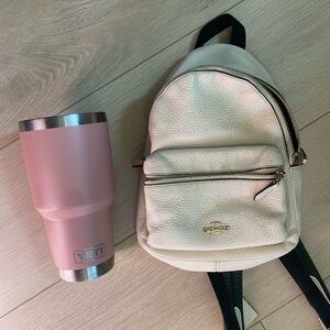 Coach Cream Mini Backpack